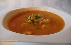 Sopa De Pescado Y Gambas De "reciclaje"
