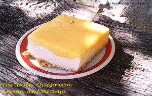 Tarta De Queso (cheesecake) Con Crema De Naranja Para Llevar
