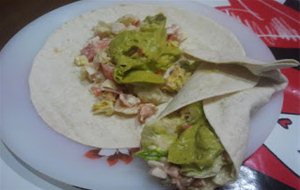 Fajitas De Verduras Con Guacamole.