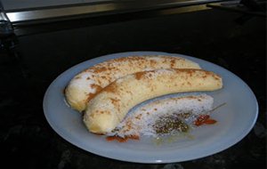 Plátanos Con Azúcar Y Canela.