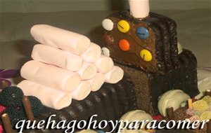 Tarta Tren De Plumcake Y Chuches
