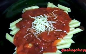 Macarrones Con Tomate Y Chorizo
