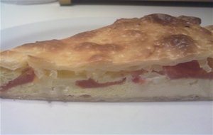 Tarta De Queso, Cebolla Y Tomate
