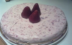 Torta Mousse De Frutillas Helada (o No)
