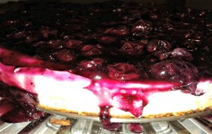 Cheesecake Con Coulis De Arándanos
