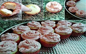 Angel Food Cupcakes Con Buttercream
