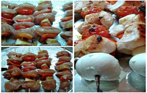 Brochettes De Pollo Y Manzana
