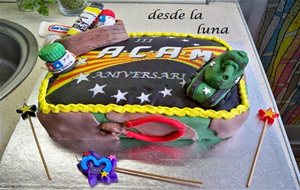 Tarta Personalizada Para  A.c.a.m (asociación Catalana Amigos Del Modelismo)
