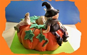 Tarta Halloween (bizcocho De Calabaza)
