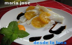 Ensalada De Naranja Y Bacalao Con Vinagre De Módena Al Aroma De Higos
