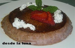 Flan De Fresas
