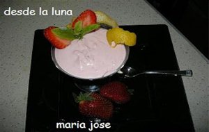 Mousse De Limón Y Fresas
