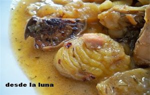 Pollo Con Manzanas,castañas Y Níscalos
