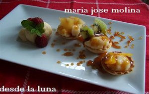 Tartaletas Con Crema Pastelera Y Frutas Caramelizadas

