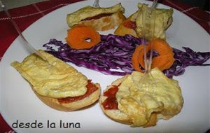 Tostadita De Sobrasada Y Tortilla
