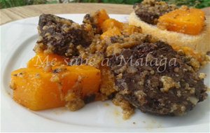 Calabaza Frita Con Morcilla
