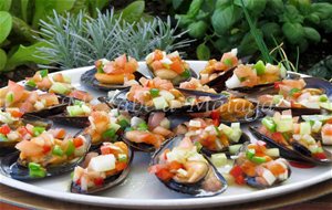 Mejillones En Pipirrana
