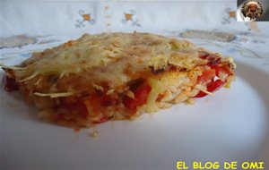 Gratinado De Arroz Con Verduras Y Queso
