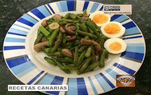 Habichuelas Con Salteado De Setas