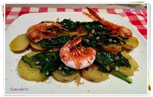 Acelgas, Gambas Y Patatas: Un Plato Combinado Bien Rico!!!
