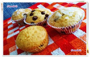 Magdalenas De 3 Tipos: Higos, Mermelada De Albaricoque Y Pepitas De Chocolate

