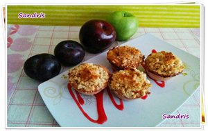 Tartaletas De Frutas, Crema Y Crumble
