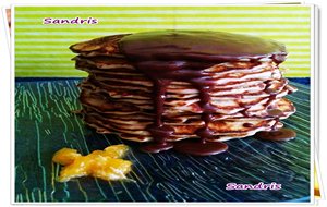 Tortitas Con Pepitas De Chocolate Y Salsa De Nutella
