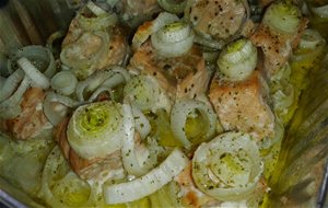 Salmón Al Horno Con Mantequilla Y Eneldo
