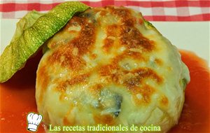 Receta De Calabacín Relleno De Verduras Con Bechamel
