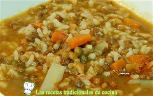 Lentejas Con Arroz Y Verduras, Receta Fácil
