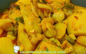 Receta De Guisado De Patatas Con Sepia
