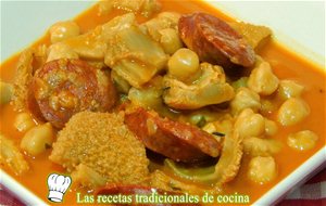 Receta De Callos Con Garbanzos
