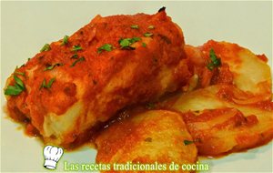 Receta De Bacalao Con Salsa De Tomate Al Horno
