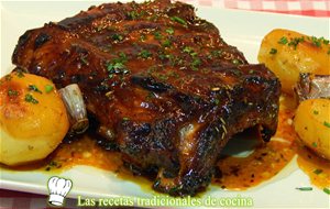 Receta De Costillas De Cerdo Al Horno A La Miel
