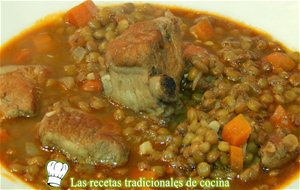 Receta De Lentejas Con Costillas De Cerdo
