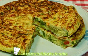 Receta Fácil De Tortilla De Bacalao Y Pimientos
