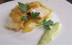 Bacalao Con Cebolla, Manzana Y Alioli De Perejil
