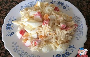 Ensaladilla De Fideos Con Palitos De Cangrejo
			