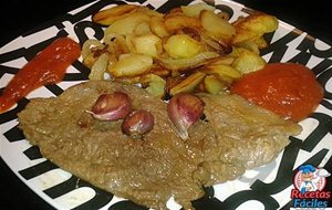 Filete Ternera Con Patatas Panadera
			