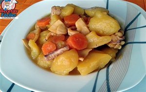 Patatas Guisadas Con Choco
			