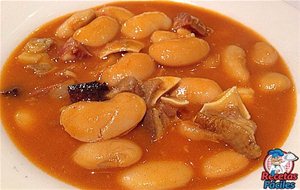 Judiones De La Granja Con Oreja Y Chorizo
			