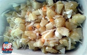 Ensalada De Patata, Huevo Y Cebolla
			