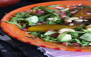 Ensalada Otoñal De Rúcula Y Calabaza Caramelizada
