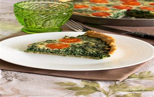 Quiche De Kale Y Tomatitos Cherry {sin Gluten} 
