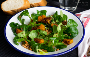 Ensalada Tibia De Lentejas, Calabaza Y Puerro
