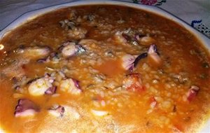 Arroz Caldoso Con Pulpo Y Berberechos
