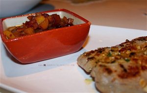 Filete De Solomillo De Cerdo Con Chutney De Manzana
