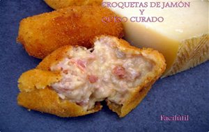 Croquetas De Jamón Y Queso Curado
