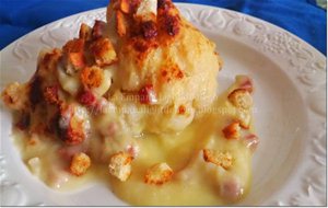 Coliflor Gratinada Con Jamón
