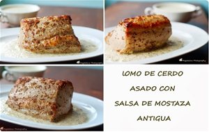 Lomo De Cerdo Asado Con Salsa De Mostaza
